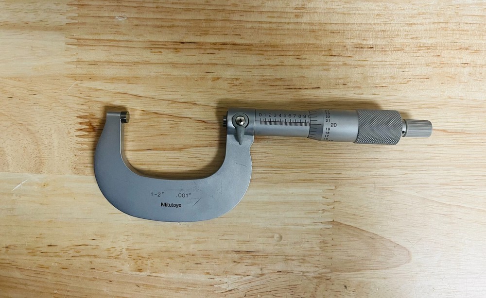 Mitutoyo Outside Micrometer 1-2" 0.001"