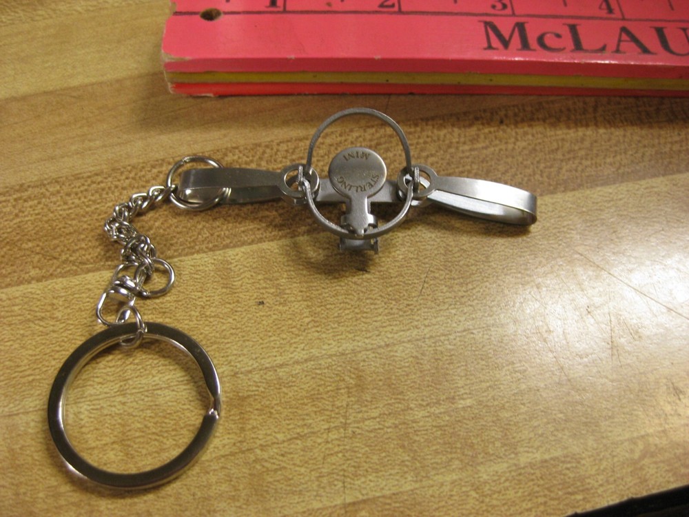 Double Long Spring Trap Mini Sterling Key Chain These Little Traps Really Set