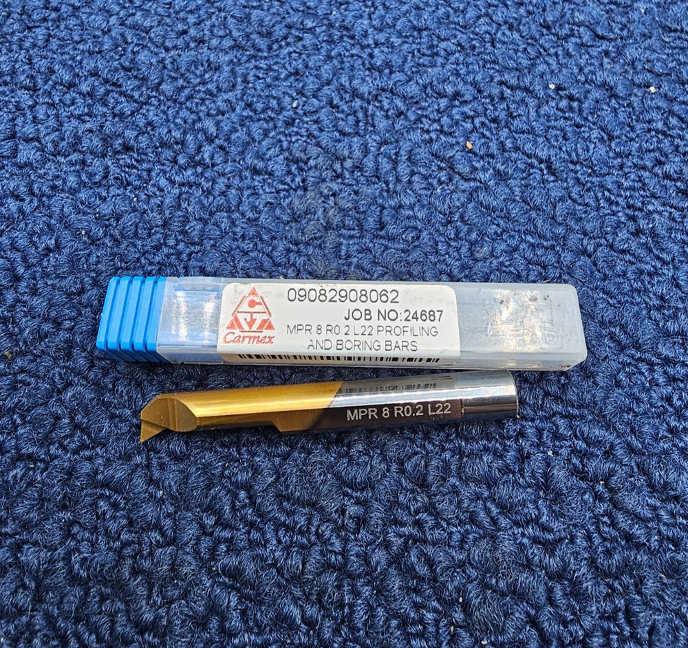 Carmex MPR 8 R0.2 L22: Solid Carbide Profile Boring Bar