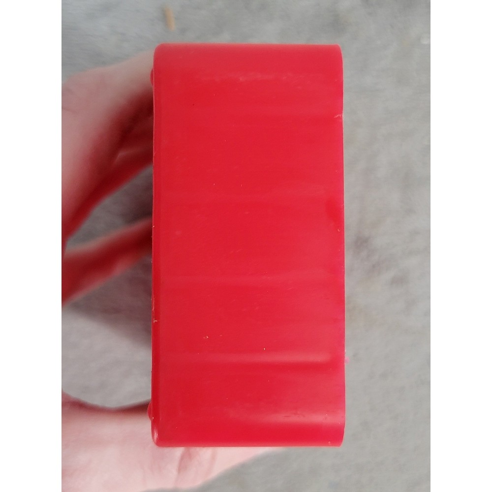 Red Plastic 50 Round Ammunition Storage Box Case with Grid Divider Tray