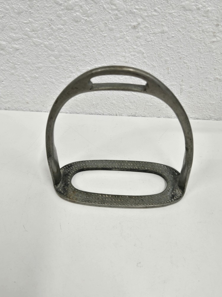 English Stirrup Single Solid Nickel? Metal