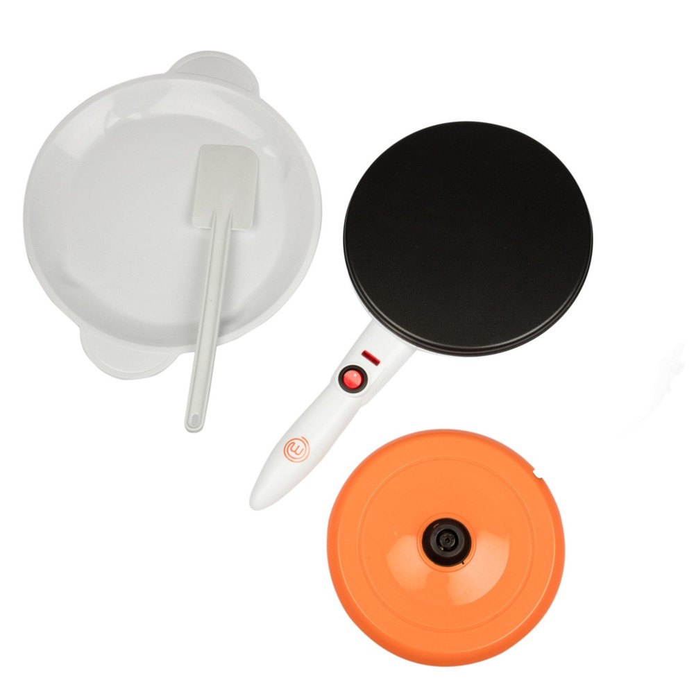 MasterChef Cordless Crepe Maker w/Nonstick Dipping Plate plus Base & Spatula,...