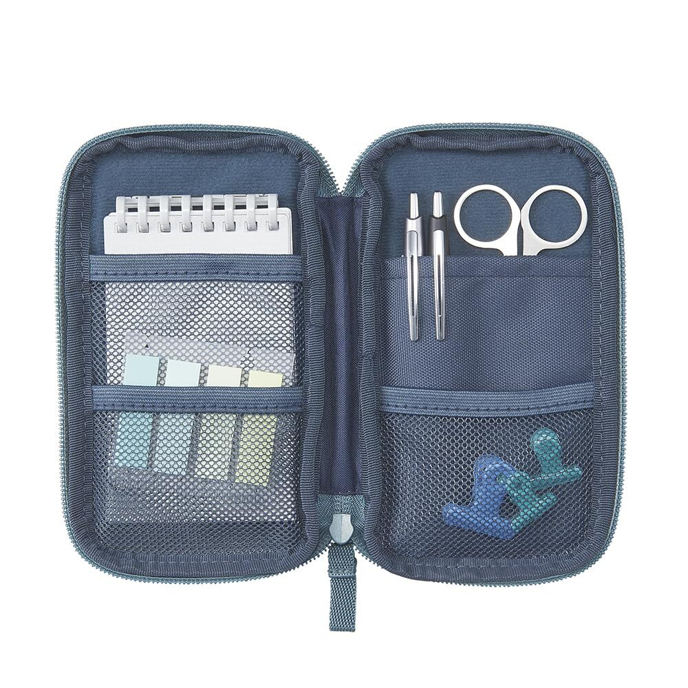 SFJ×LIHIT LAB. Compact Pen Pouch Surf Blue