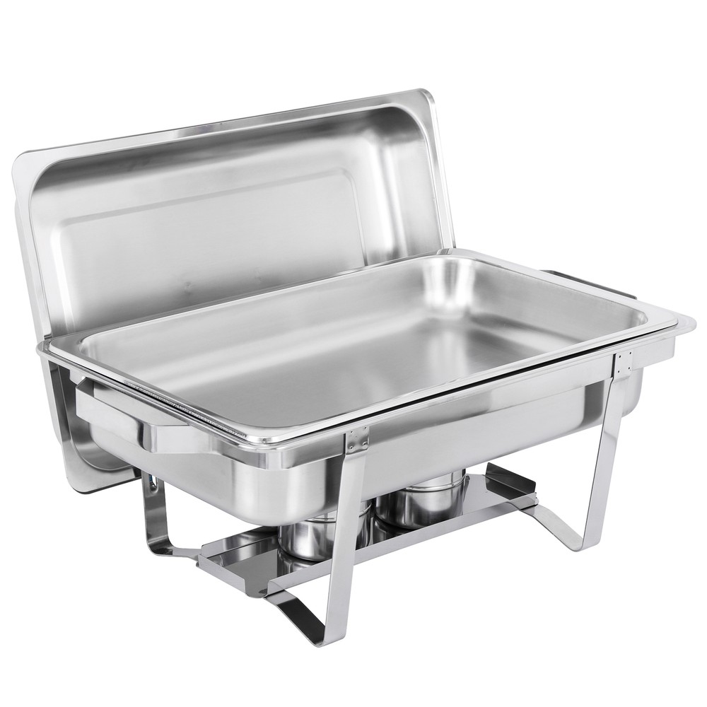 8Pack Stainless Steel Rectangular Chafing Dish Full Size Buffet Catering 8 Quart