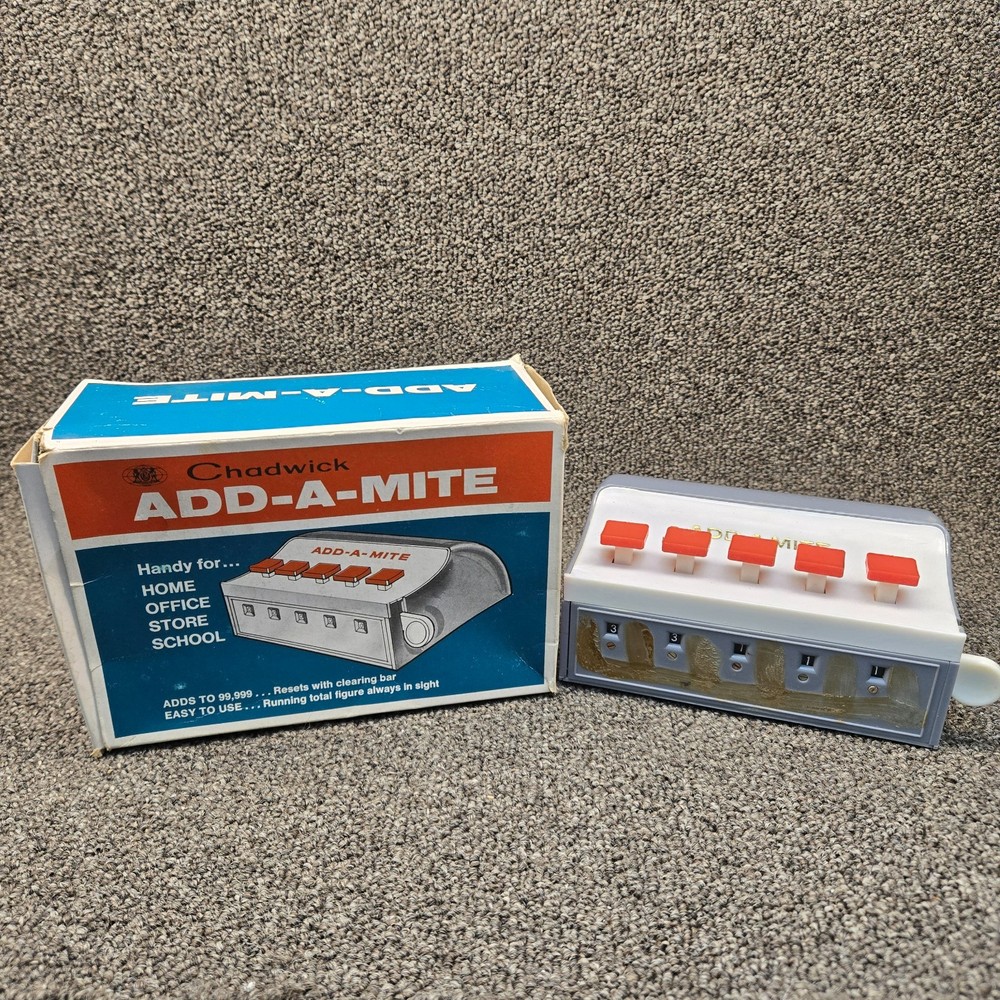 Vintage Chadwick Add-A-Mite Toy w/Box - Missing FacePlate