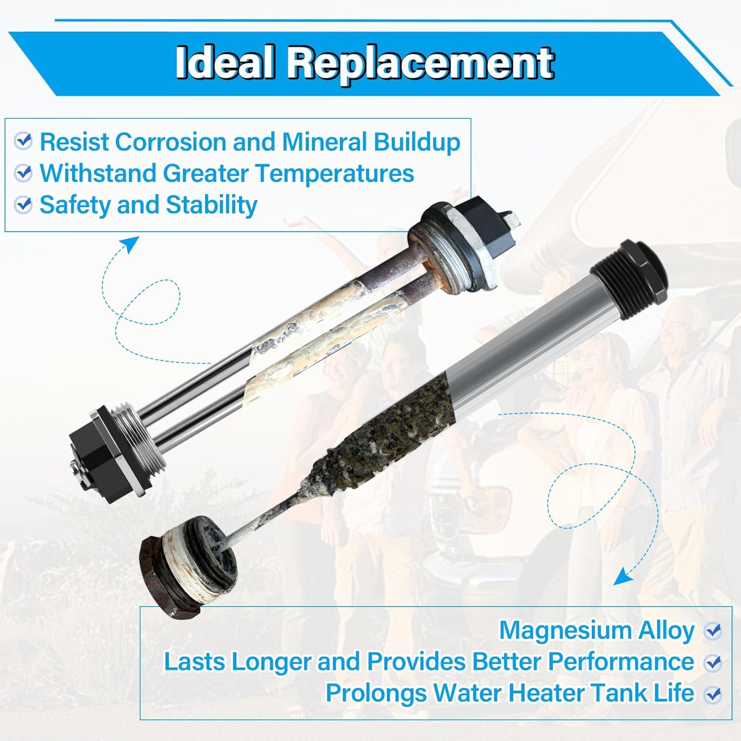 RV Water Heater Elements Kit Compatible with Suburban Tanks