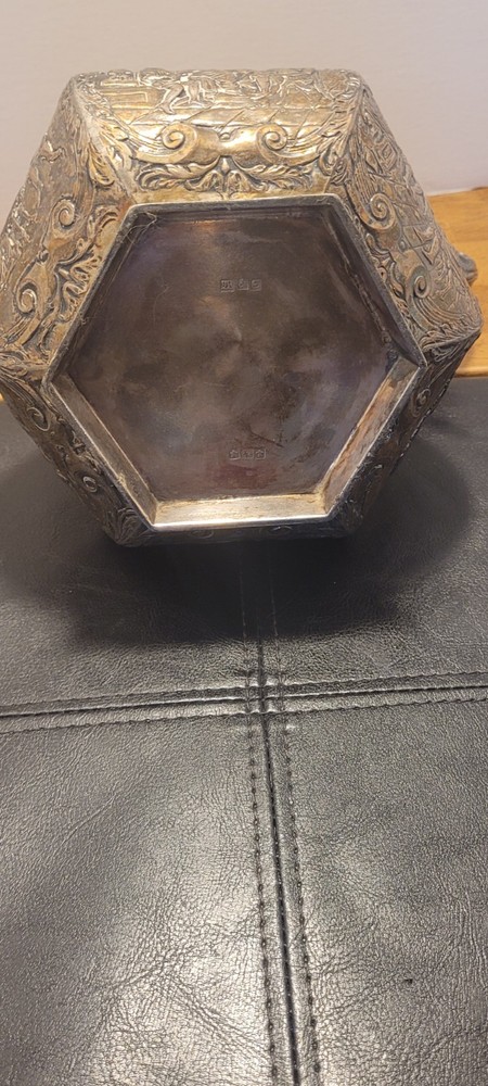 c1900 Antique E.G. Webster & Son Silverplate Repousse Water Pitcher