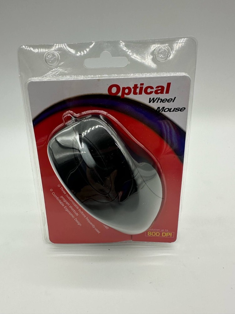 Superior Optical Technology 800 DPI Black Wheel Mouse - Computer Mouse - Deal