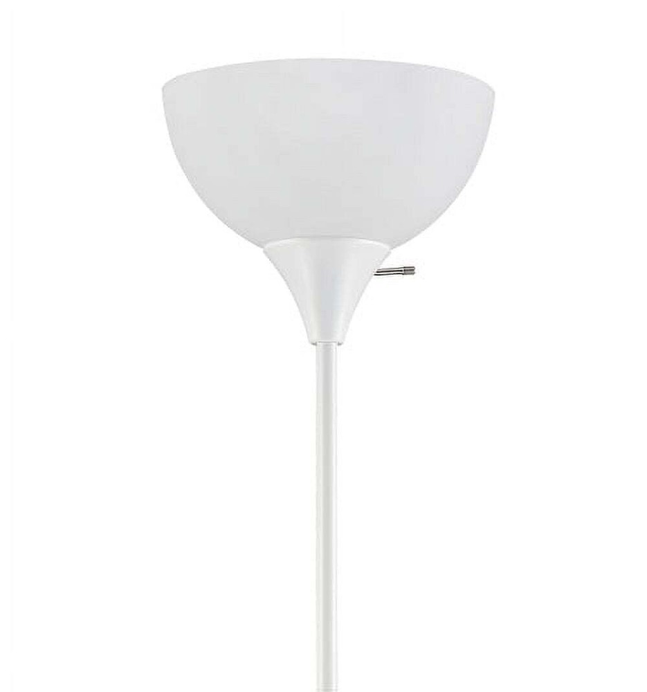 71" White Floor Lamp, Modern Design