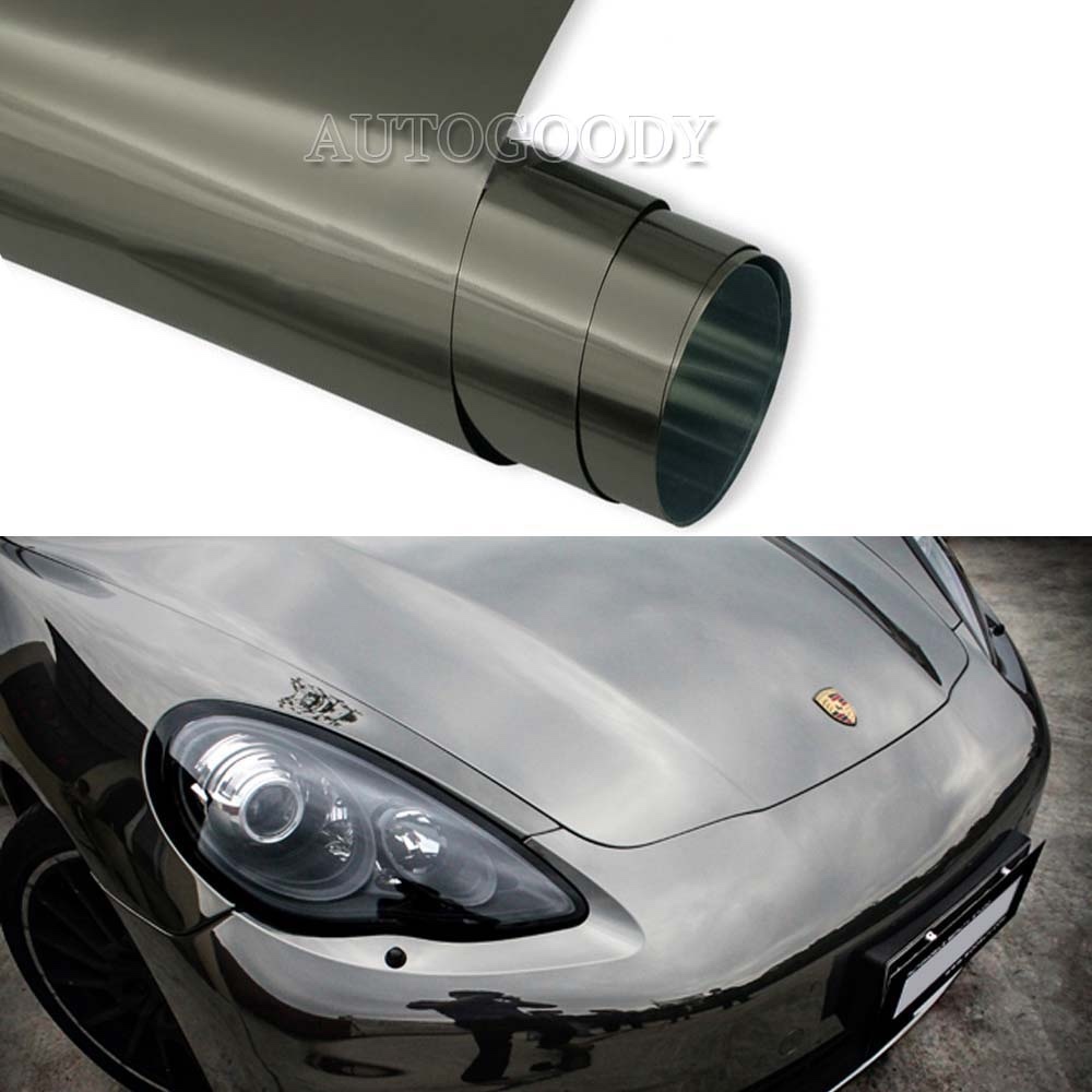 Chrome Mirror Vinyl Film Wrap Sticker Decal Stretchable Reflective Super Gloss