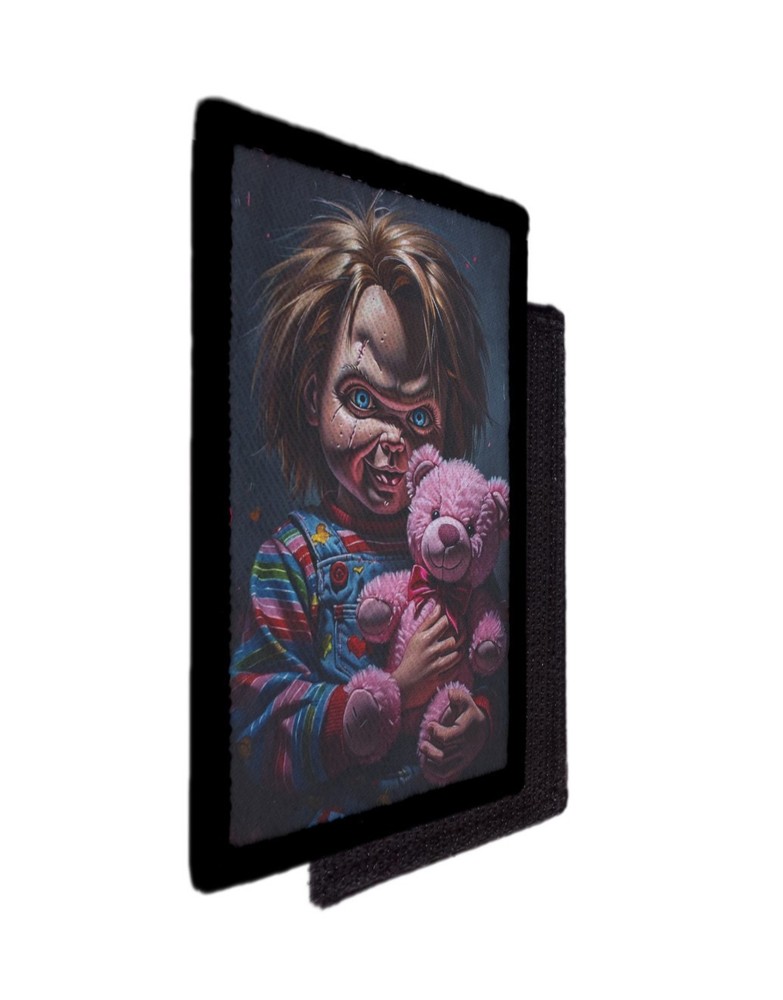 Chucky with Pink Teddy Bear Horror Patch Sew on [sub]