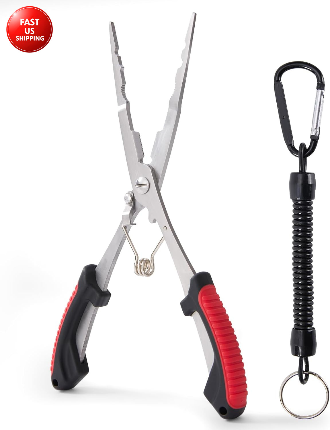 Saltwater Resistant Fishing Pliers,Needle Nose Pliers，Fishing Tool，Stainless Ste