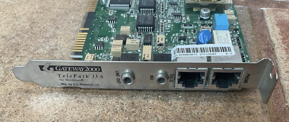 GATEWAY 2000 MODISA007ACUS TELEPATH 33.6 ISA INTERNAL MODEM USRobtics 33.6