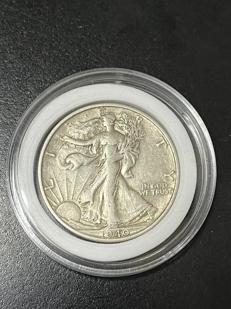 1940 S Walking Liberty Silver Half Dollar