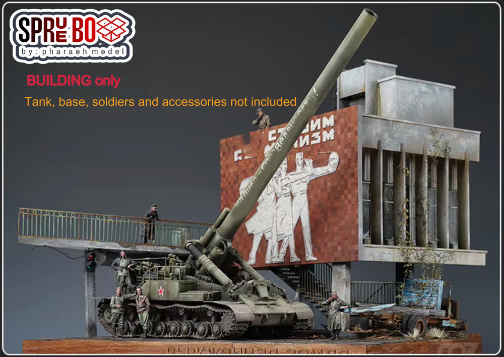 1/35 diorama Cold War building assembly kit (Building only)