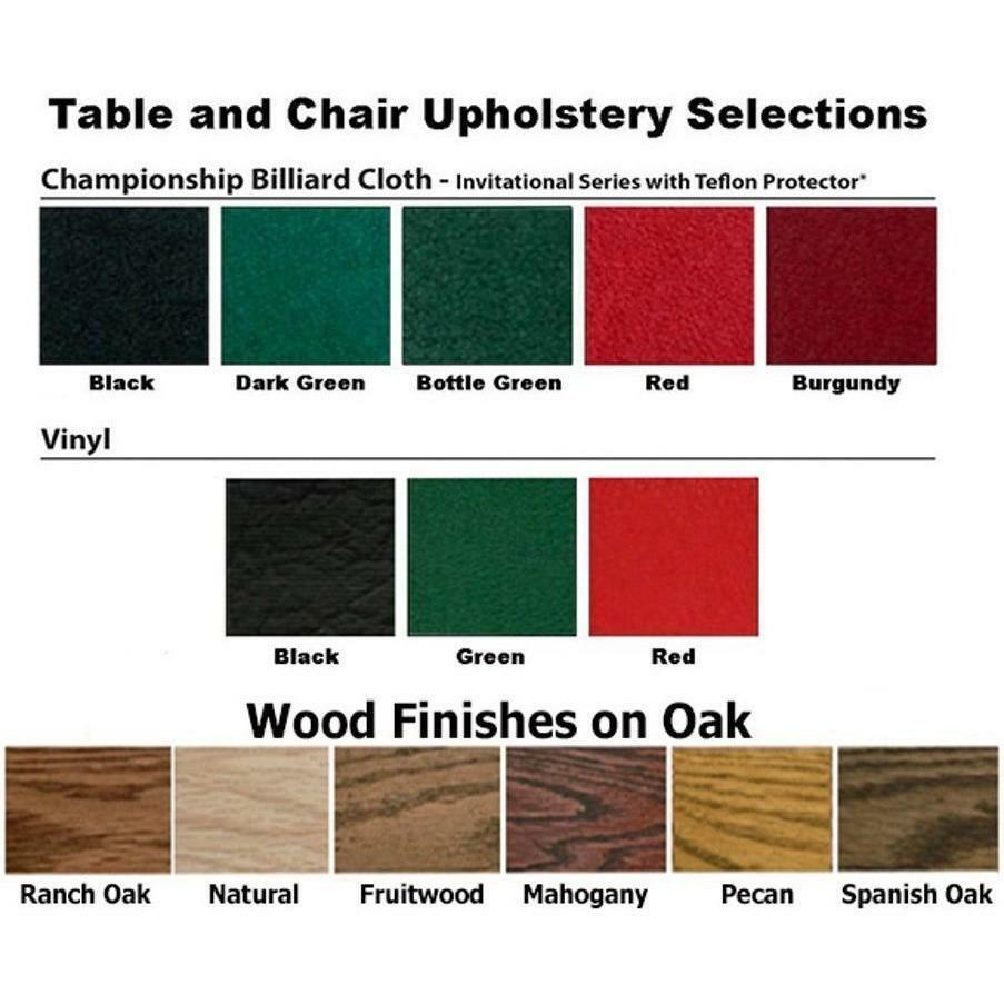 Kestell 35" SQUARE OAK GAME/CARD TABLE COMBO 