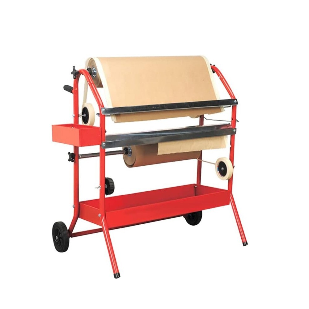 Mobile 18" Multi-Roll Masking Paper Machine with Storage Trays