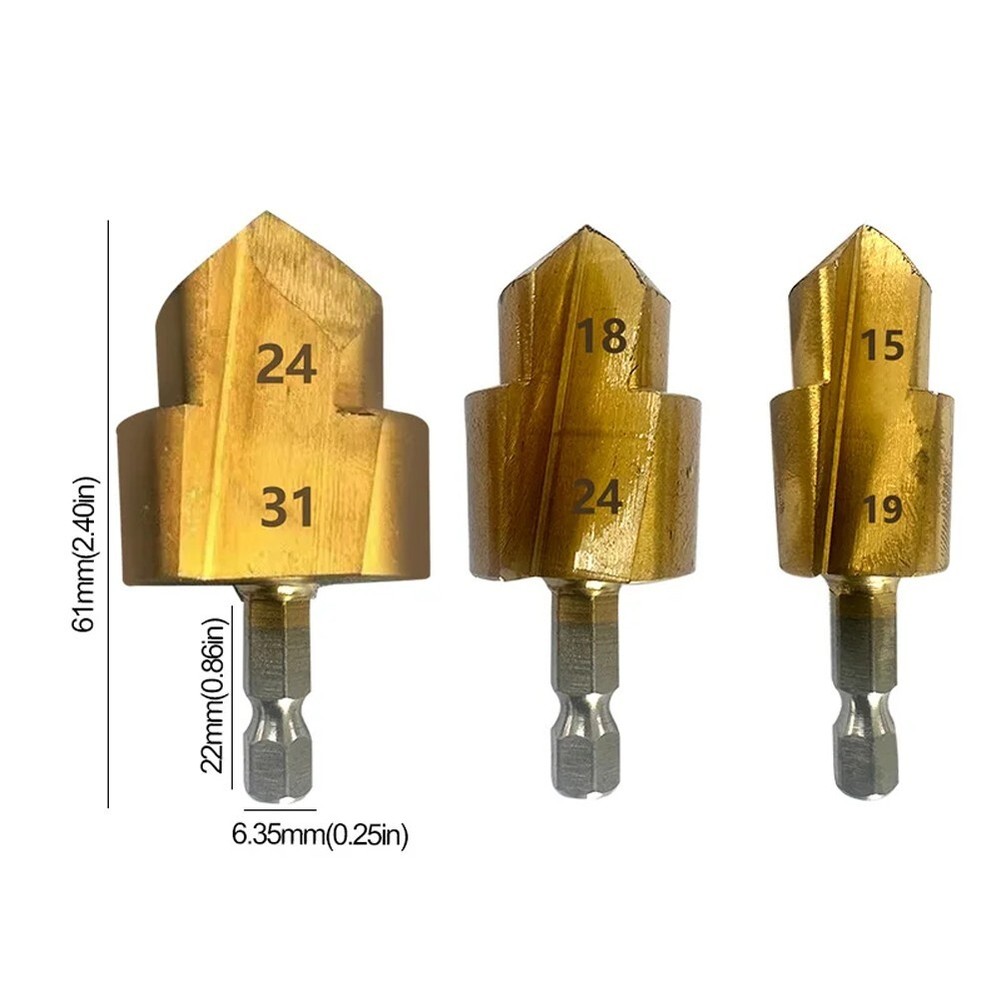 PPR Riser, Step Drill Bit, PVC Thread Making Size Plastic Pipe Thread Hand Tools