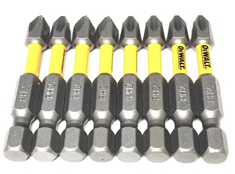 DEWALT MAXFIT 8 Pc Bit Set Phillips PH2 2in. IMPACT READY NEW
