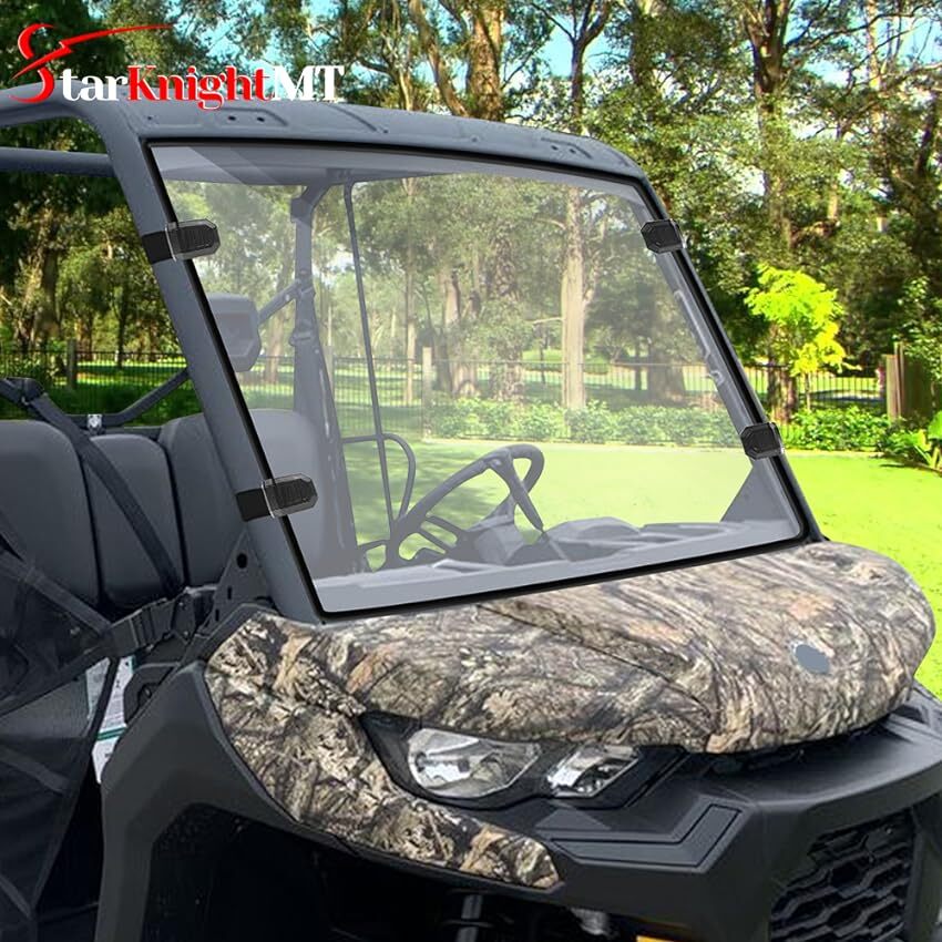 For Can Am Defender HD 5/8/10 2016-2025 Scratch-Resistant Front Windshield PC