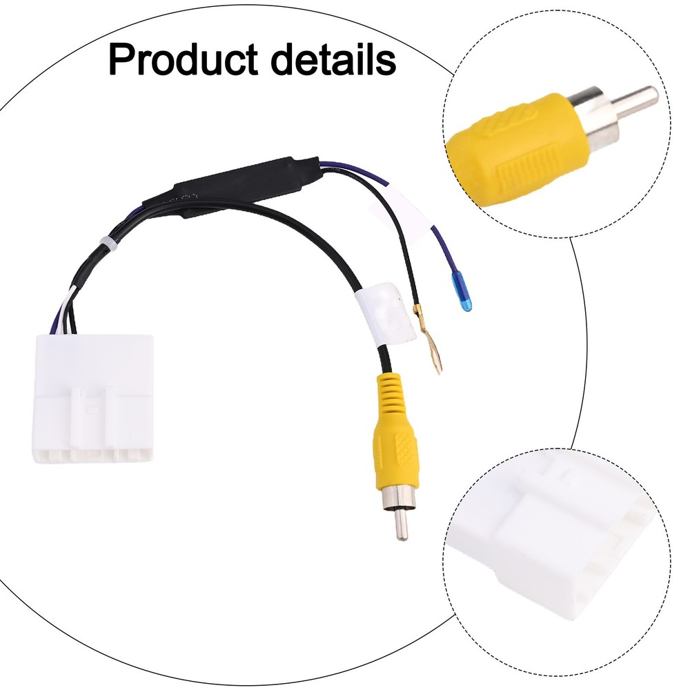 Compact Car Reverse View Adapter Cable for KIA Easy Installation 12V Input
