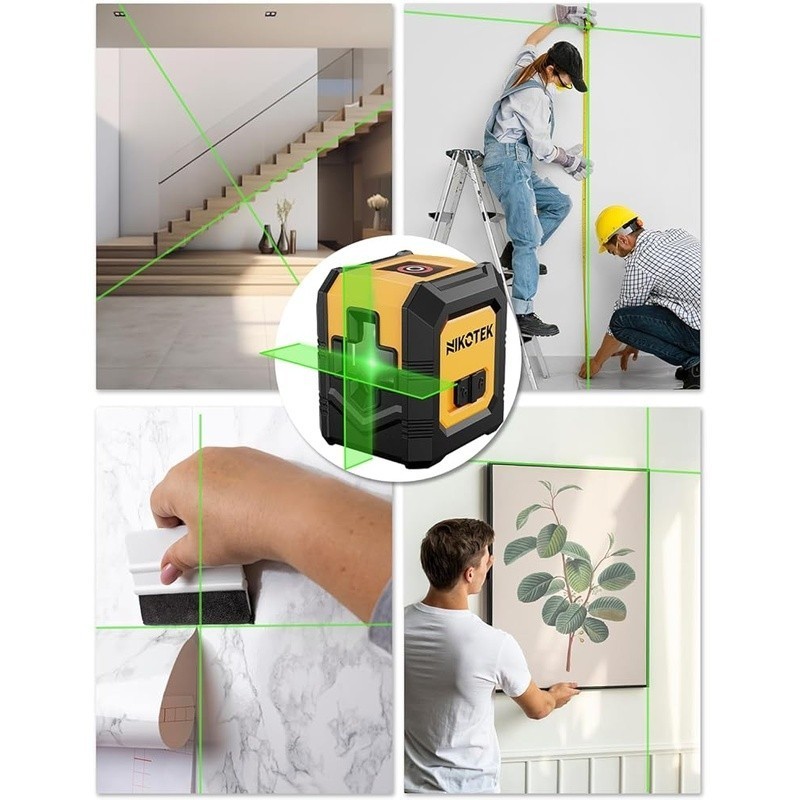 100FT Self Leveling Green Laser Level Tripod Compact Waterproof Cross Line Tool