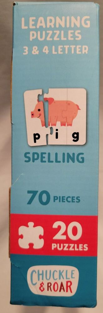 Chuckle & Roar 3 & 4 Letter Spelling Learning Puzzles