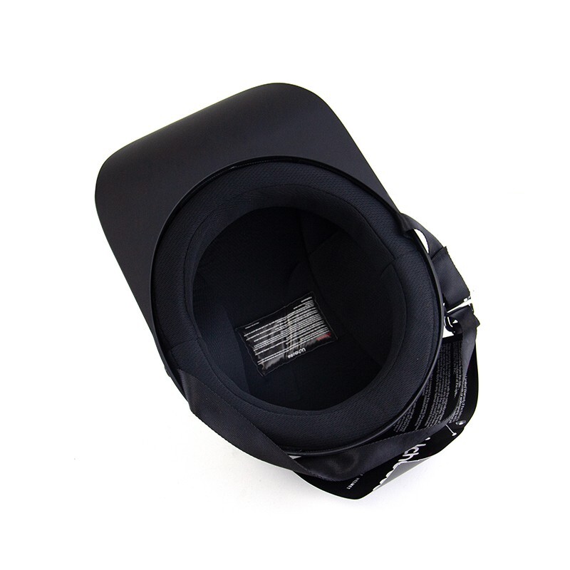 Retro Open Face Motorcycle Helmet Baseball Cap Hat With Mask Solid US