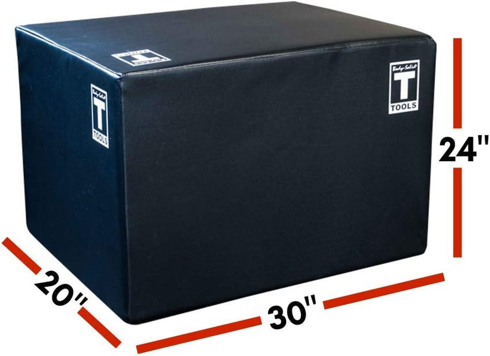 Body-Solid 3-Way Plyometric Box Set - Exercise, Jump, and Step up Boxes for Trai