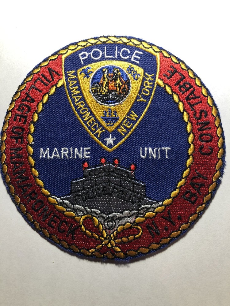 Mamaroneck New York Police Marine Unit Patch
