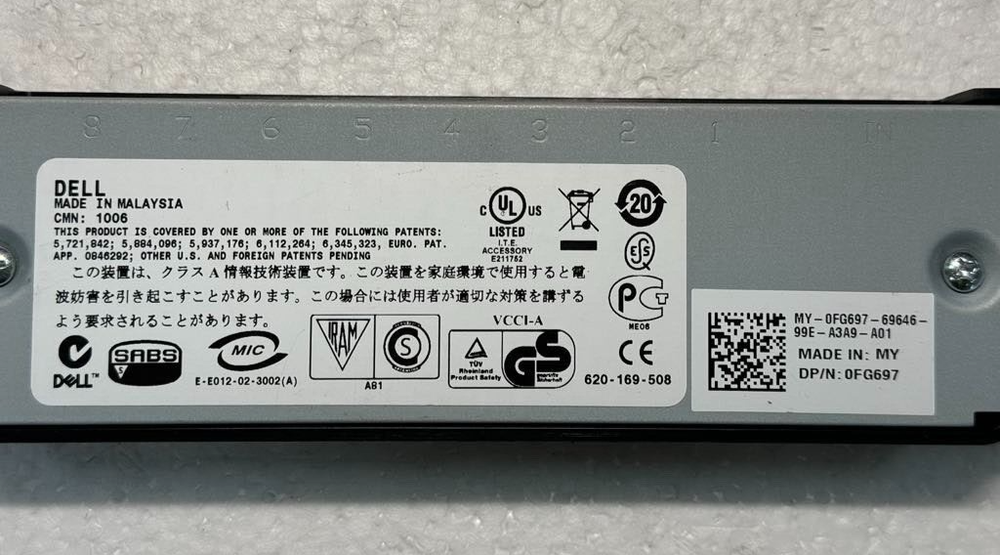 Genuine Dell FG697 Poweredge 8-Port KVM Switch Expansion Module