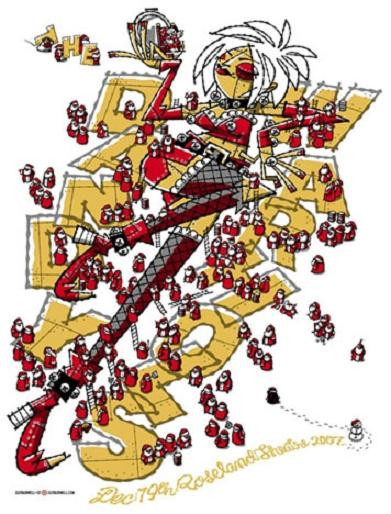 DANDY WARHOLS RARE 2007 AWESOME SILKSCREEN GIG POSTER S/N ED PORTLAND GIG