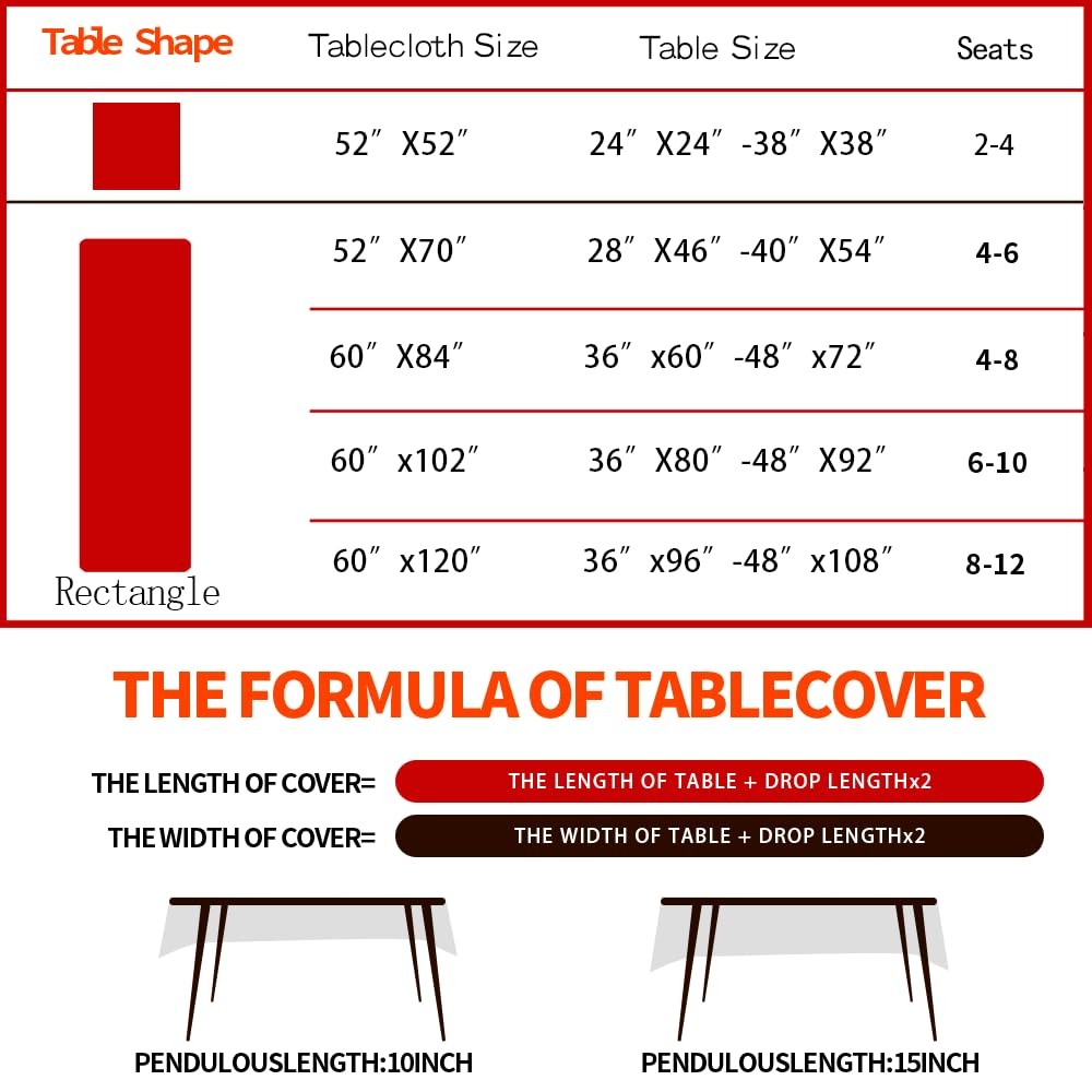 MATIRUG Green Christmas Tablecloth 84" x 60" (Rectangular), Snowflake