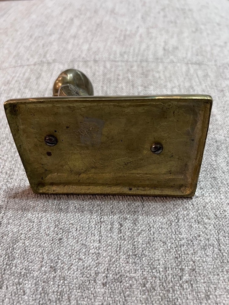 A vintage brass middle eastern scholar sculpture.