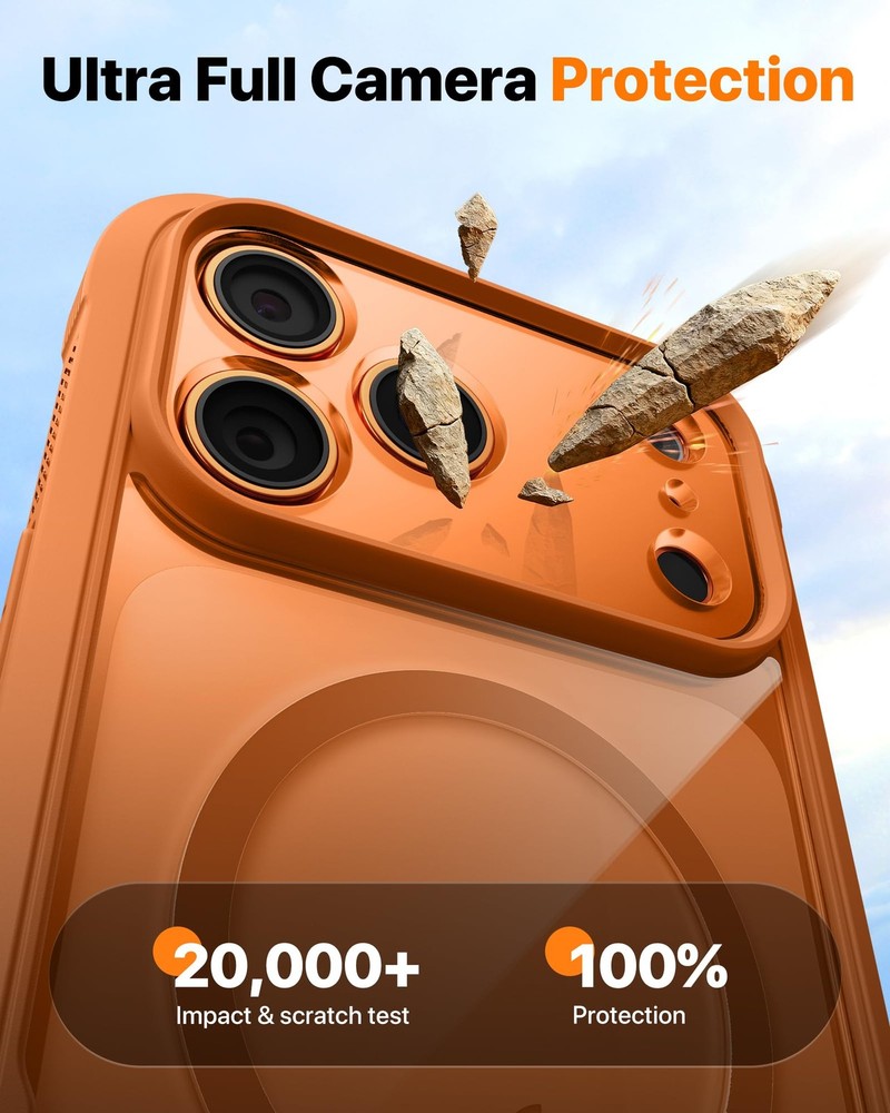 Magnetic Designed for iPhone 17 Pro Case 6.3'' [Full Camera Protection] Full ...