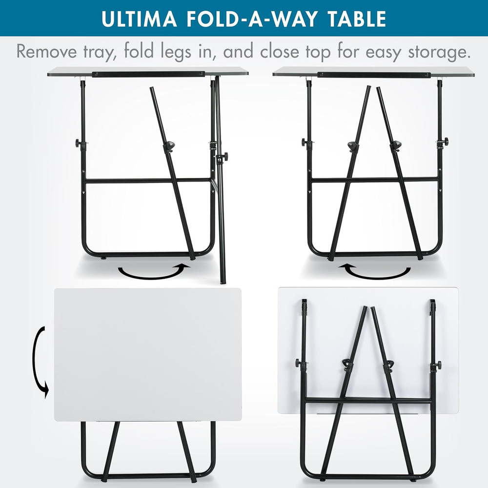 Studio Designs Ultima Foldable Table - Black, Versatile & Stylish Solution