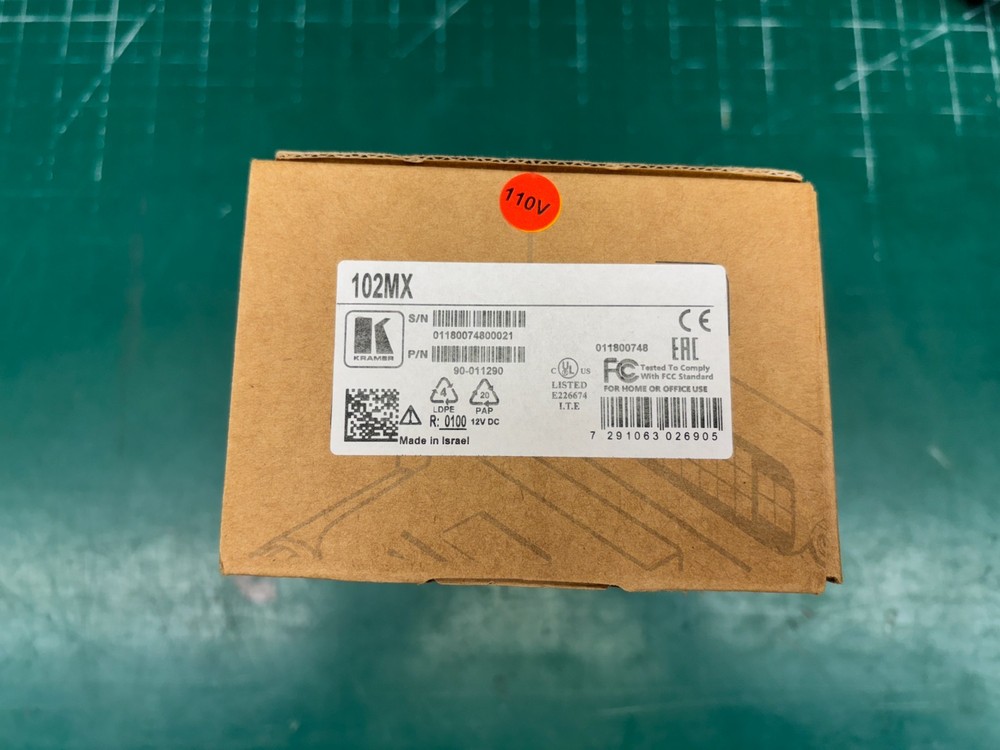 Kramer 102MX 2–Channel Stereo Audio Mixer
