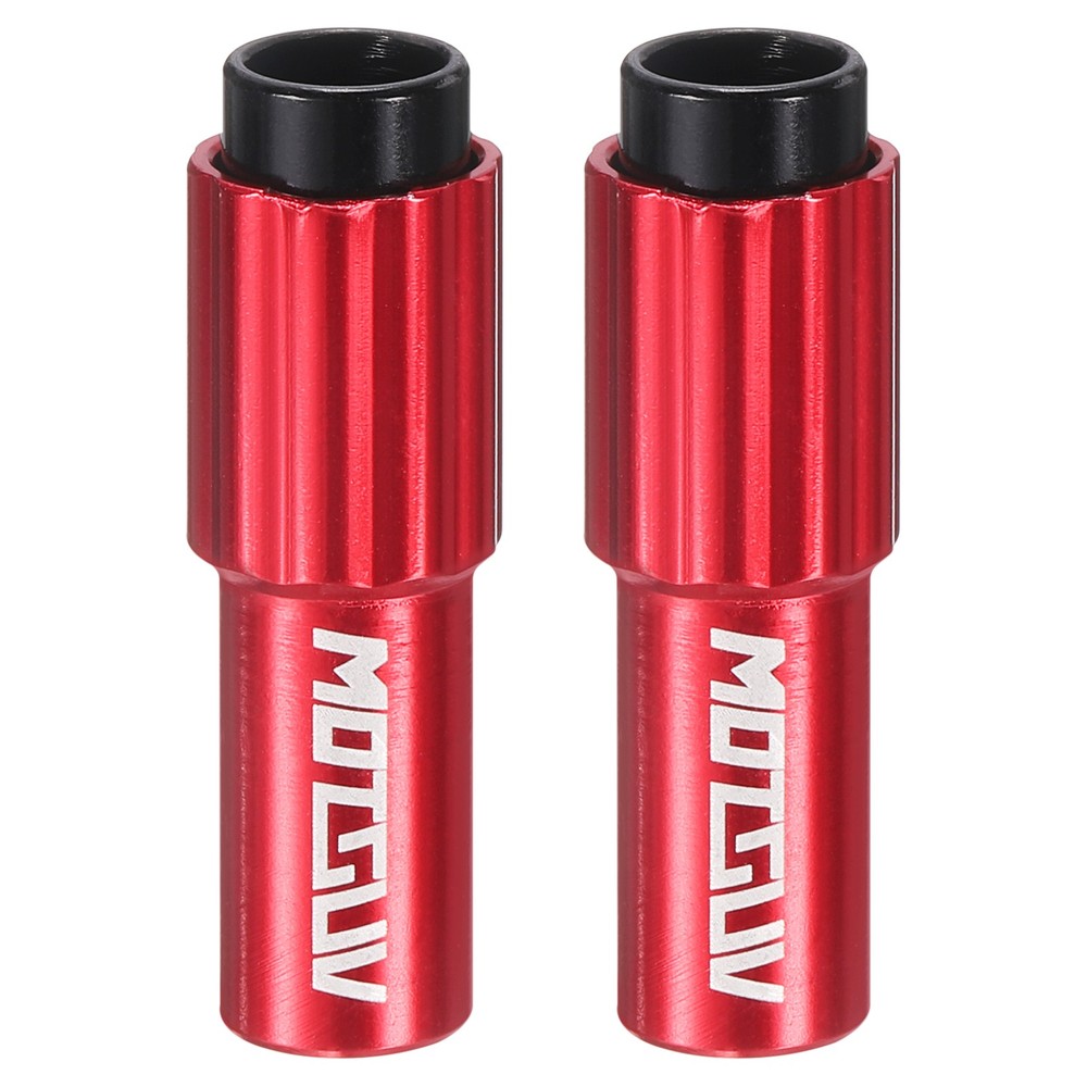 2pcs Bike Inline Cable Adjuster Brake Cable Gear Shift Connector, Red