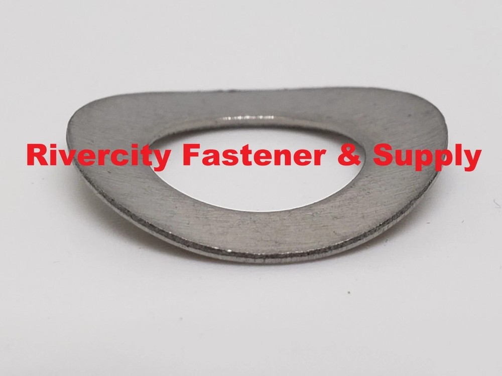 (100) 1/4"  Stainless Wave / Curve /Curved Washers 1/4