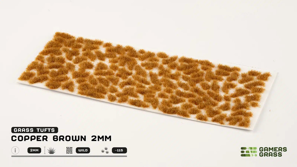 Gamers Grass: Copper Brown Tuft (2mm)