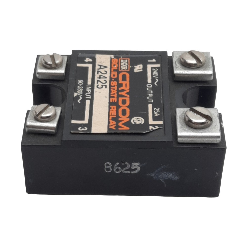 Crydom A2425 Solid-State Relay, SPST-NO, 90-280VAC In, 25A 240VAC Out