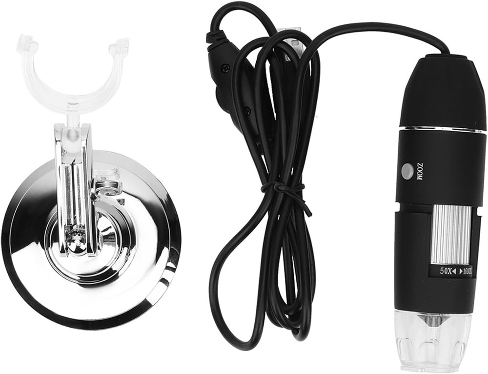 Digital Microscope 1600X USB Handheld Microscope for Science Lab, Plant Inspecti