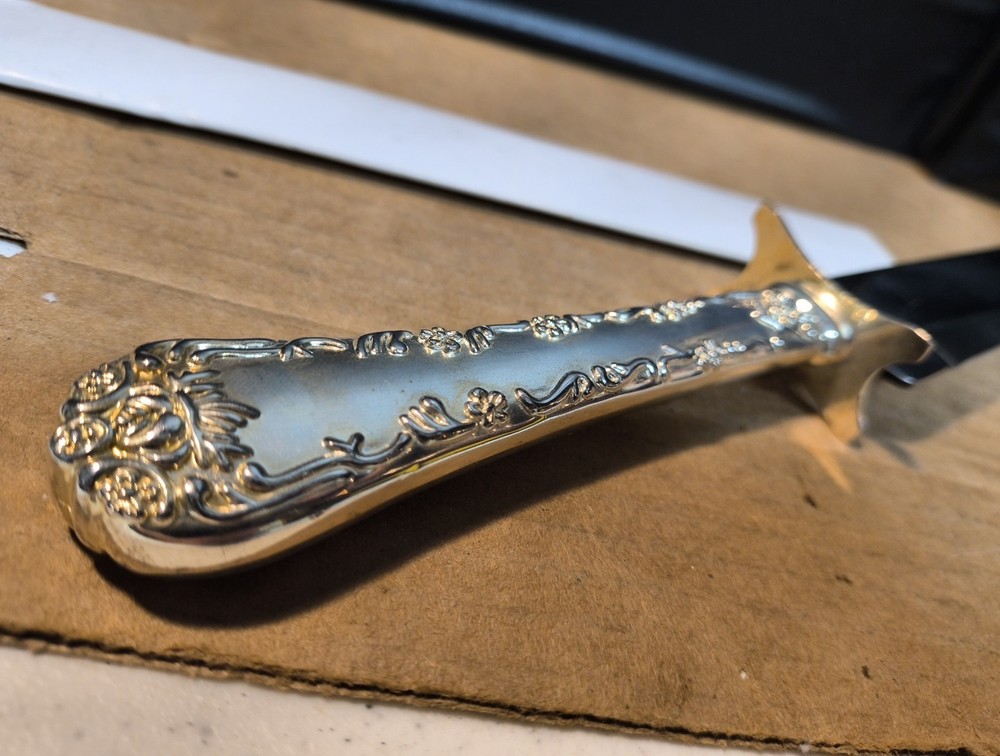 Fancy Silver Plate Wedding Cake Knife