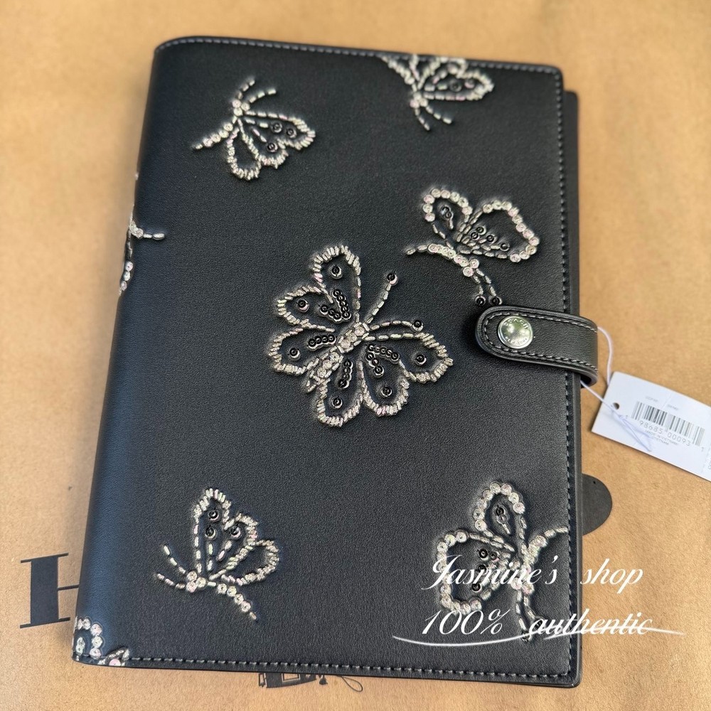 NWT Coach Notebook With Butterfly Print CCF42