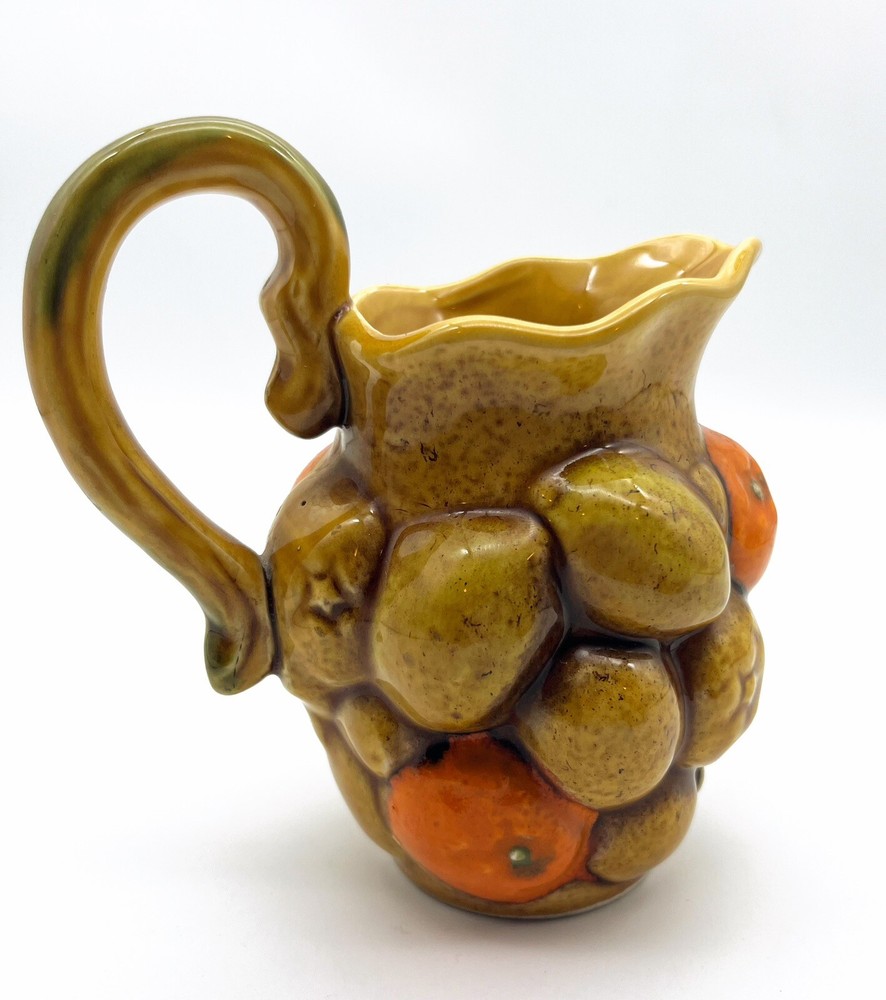 Irnaco Japan Ceramic Orange Spice Pattern Pitcher