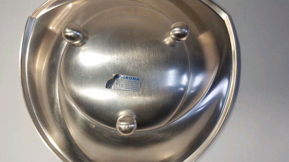 BEAUTIFUL WMF IKORA GERMANY SILVERPLATE FOOTED BOWL, 10 3/4" DIA X 2 1/3" HIGH