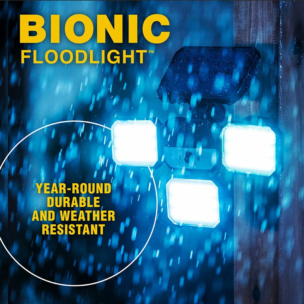 Bell + Howell Bionic Floodlight Motion Sensing Outdoor Light with Remote Control