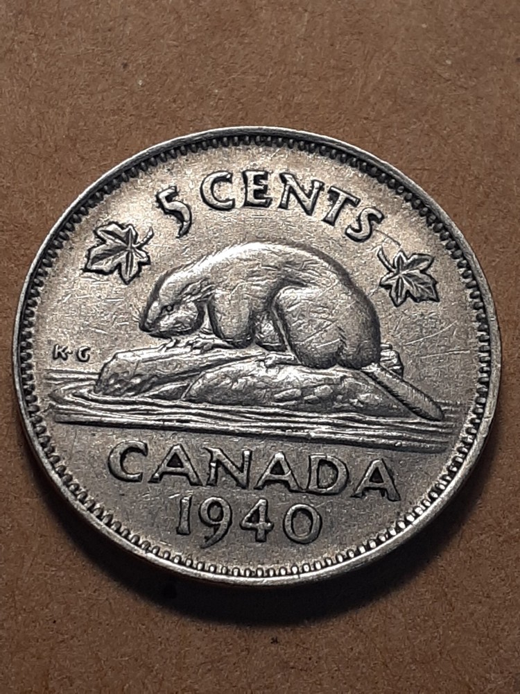 1940 FIVE CENTS CANADA