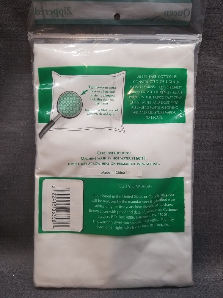 Queen Aller-Ease Cotton Pillow Protector