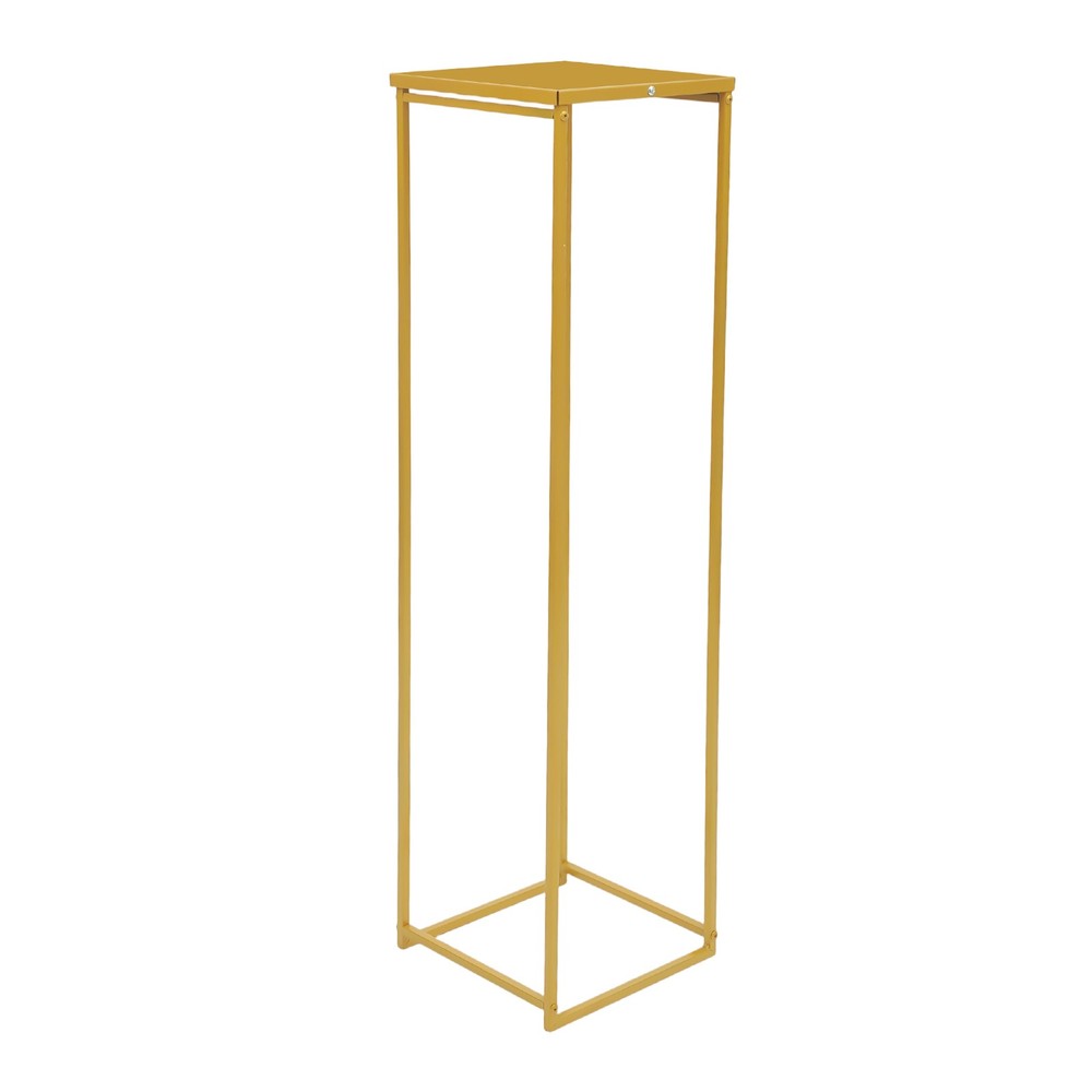 100*25*25cm Rectangular Flower Display Rack, Geometric Flower Stand Gold